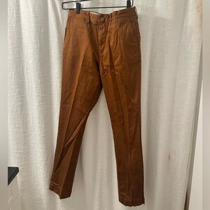 J. Crew Men's Rust Brown Chino Pants